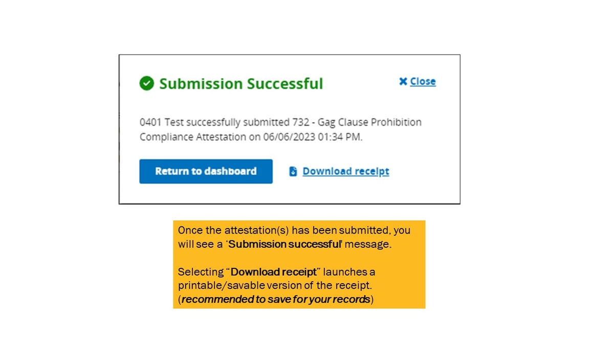Health Plan Gag Clause Attestation Submission Reference Guide
